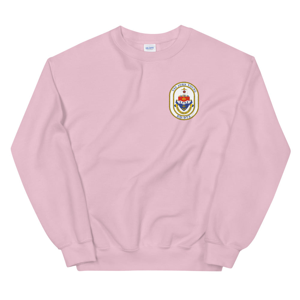 USS John Young (DD-973) Ship's Crest Sweatshirt