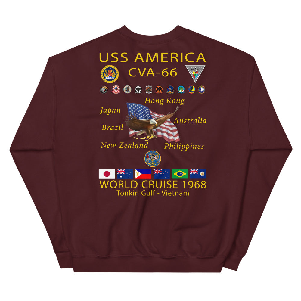 USS America (CVA-66) 1968 Cruise Sweatshirt