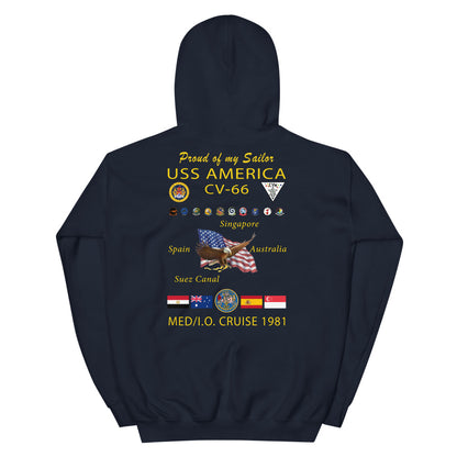 USS America (CV-66) 1981 Cruise Hoodie - FAMILY