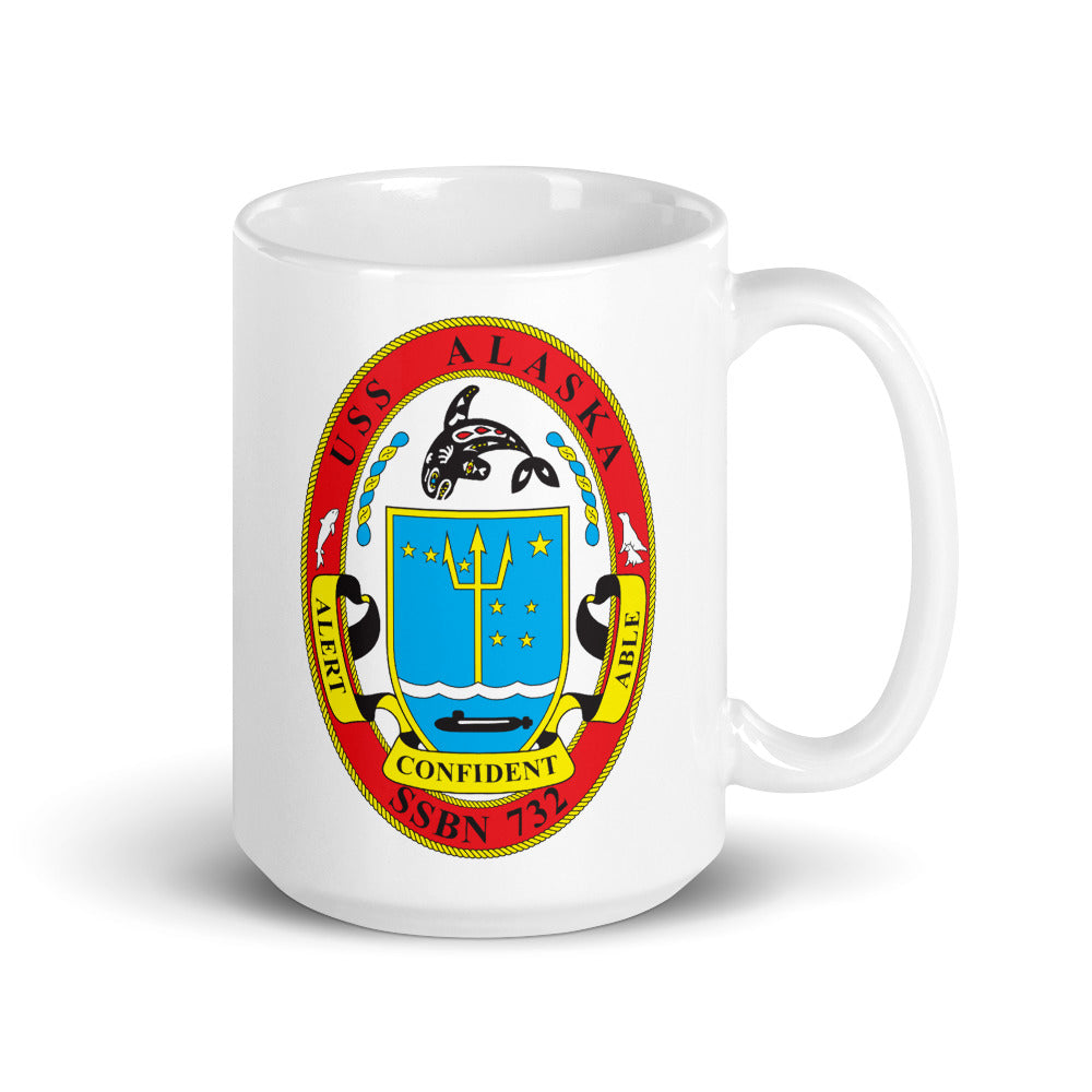 USS Alaska (SSBN-732) Ship's Crest Mug