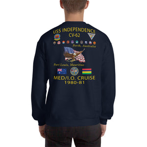 USS Independence (CV-62) 1980-81 Cruise Sweatshirt