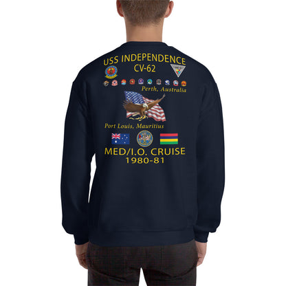 USS Independence (CV-62) 1980-81 Cruise Sweatshirt