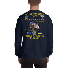 Load image into Gallery viewer, USS Independence (CV-62) 1980-81 Cruise Sweatshirt