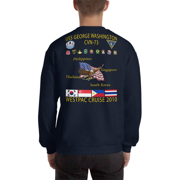 USS George Washington (CVN-73) 2010 Cruise Sweatshirt