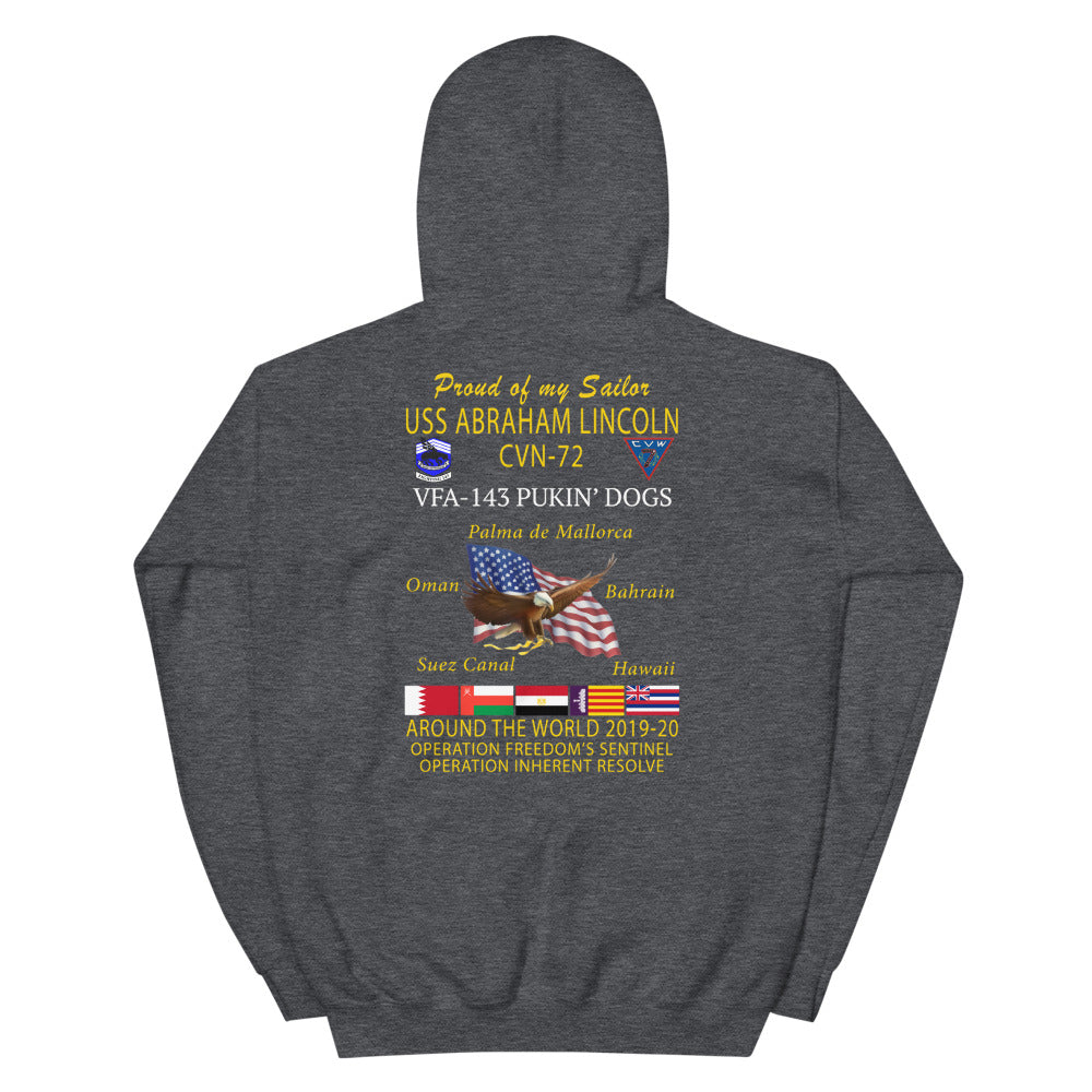 VFA-143 Pukin' Dogs 2019-20 Cruise Hoodie - Family