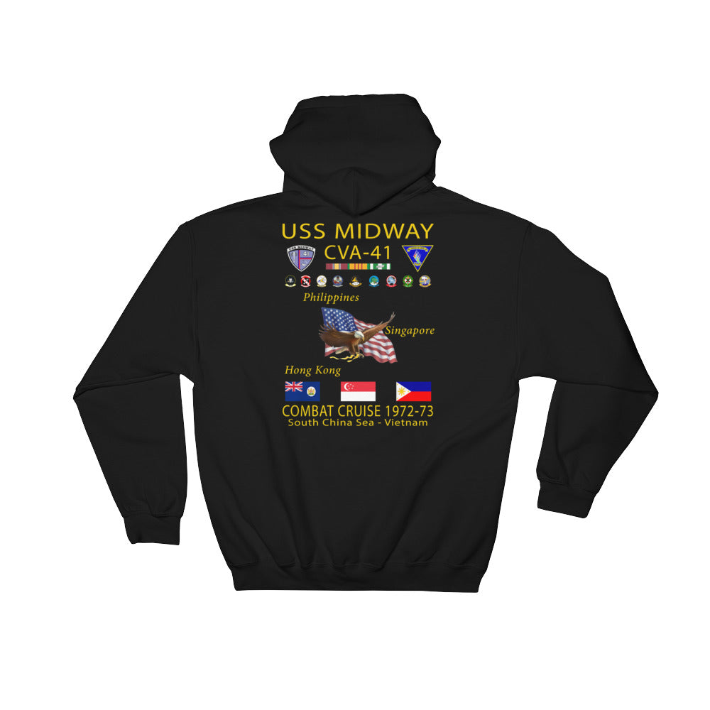 USS Midway (CVA-41) 1972-73 Cruise Hoodie