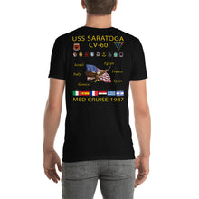 Load image into Gallery viewer, USS Saratoga (CV-60) 1987 Cruise Shirt