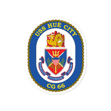 Load image into Gallery viewer, USS Hue CIty (CG-66) Ship&#39;s Crest Vinyl Sticker