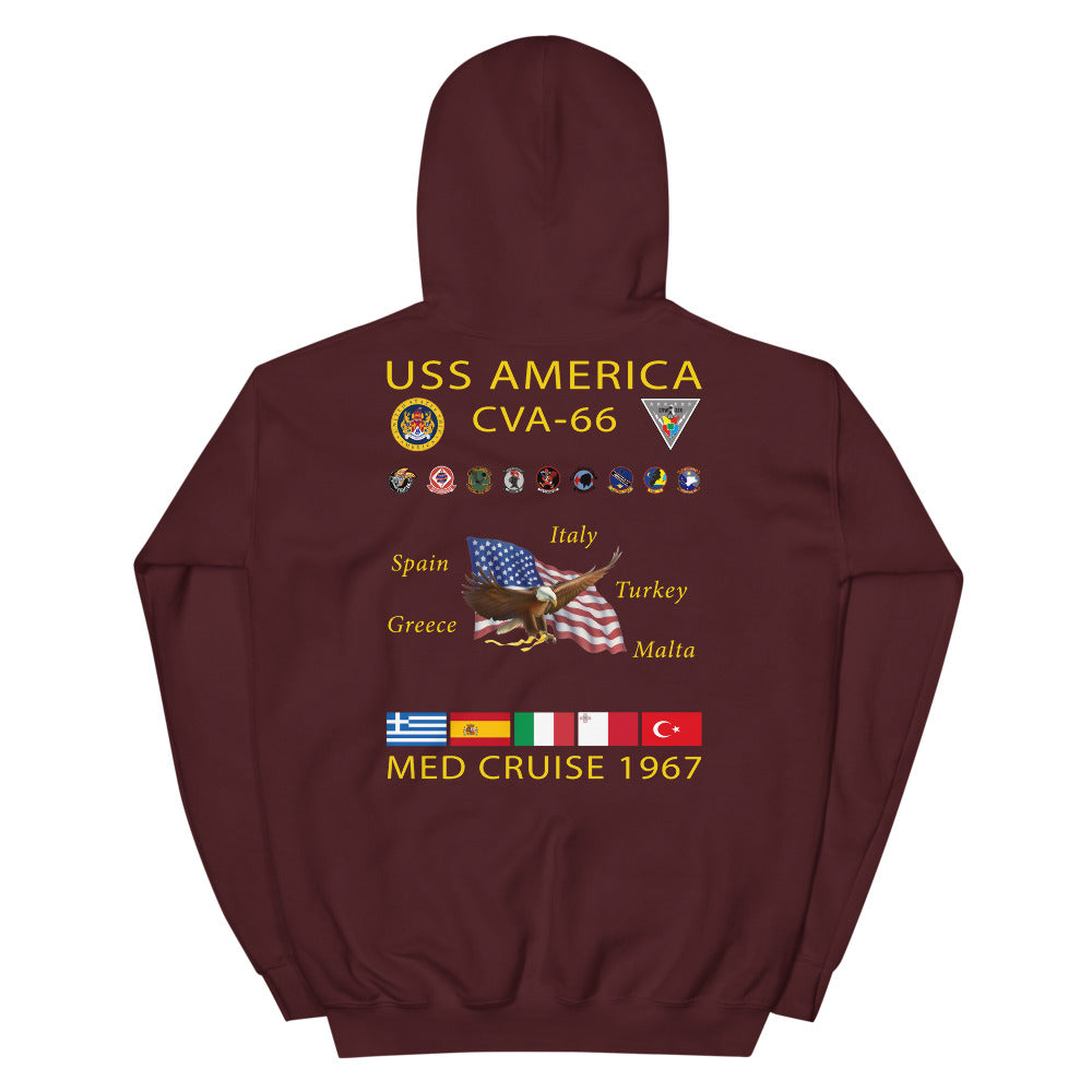 USS America (CVA-66) 1967 Cruise Hoodie