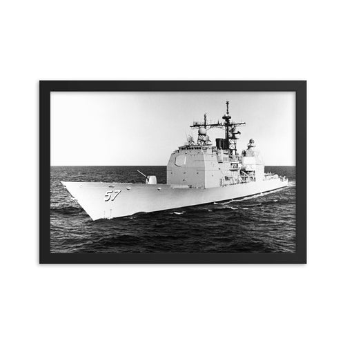 USS Lake Champlain (CG-57) Framed Ship Photo