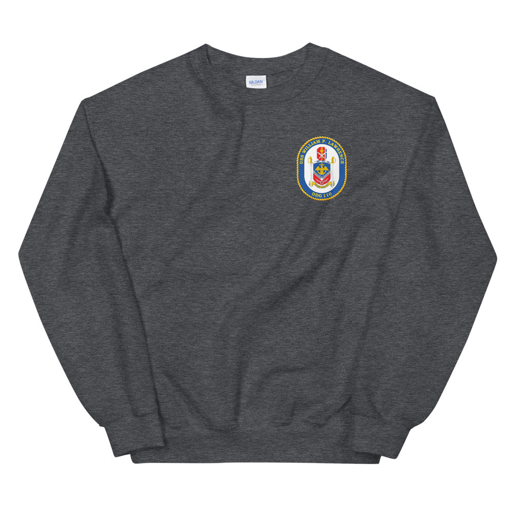 USS William P. Lawrence (DDG-110) Ship's Crest Sweatshirt