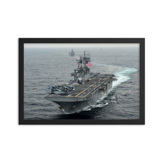 USS Boxer (LHD-4) Framed Ship Photo