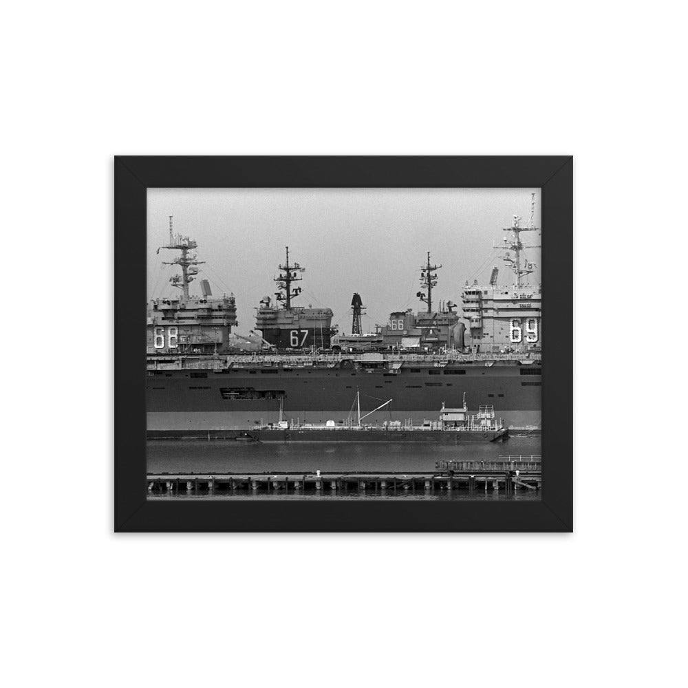 Aircraft Carriers 66-69 Lined Up