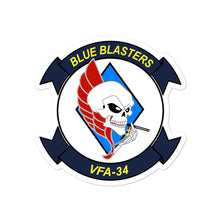 Load image into Gallery viewer, VFA-34 Blue Blasters Squadron Crest Vinyl Sticker