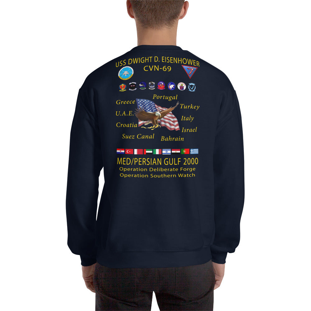 USS Dwight D. Eisenhower (CVN-69) 2000 Cruise Sweatshirt