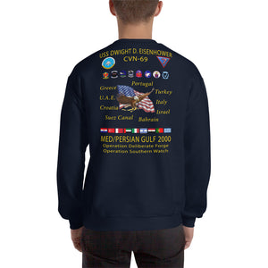 USS Dwight D. Eisenhower (CVN-69) 2000 Cruise Sweatshirt