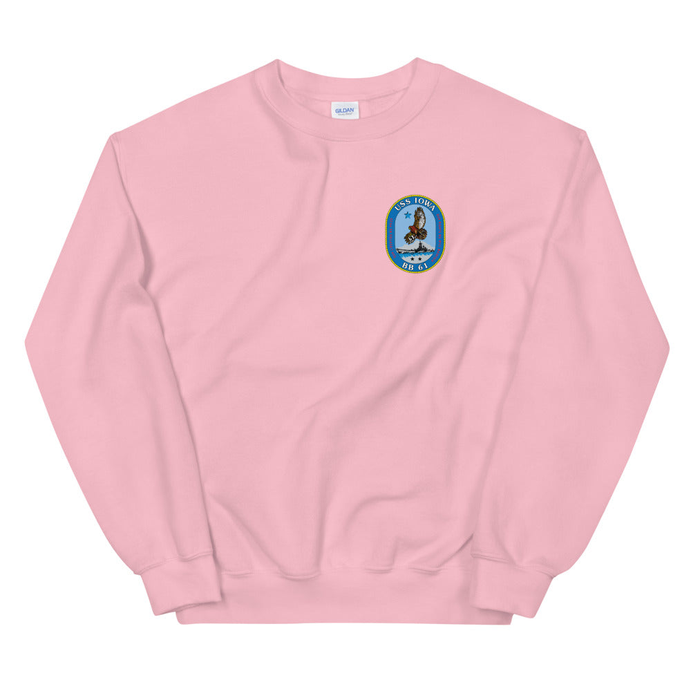 USS Iowa (BB-61) Ship's Crest Sweatshirt