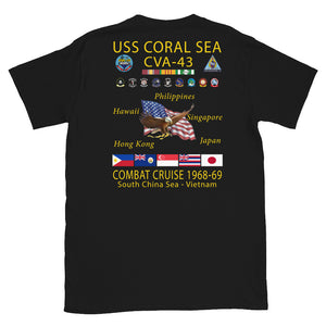 USS Coral Sea (CVA-43) 1968-69 Cruise Shirt