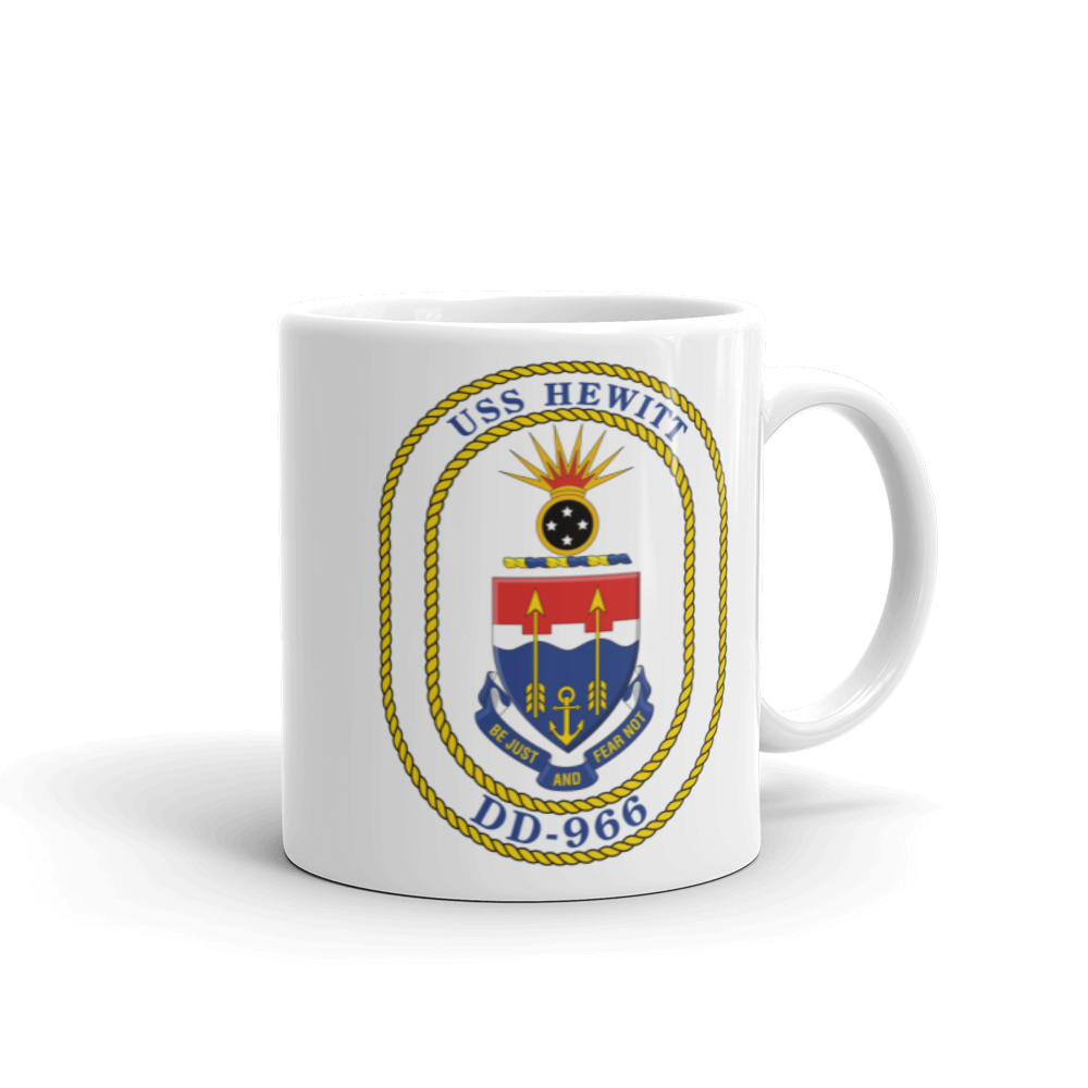 USS Hewitt (DD-966) Ship's Crest Mug