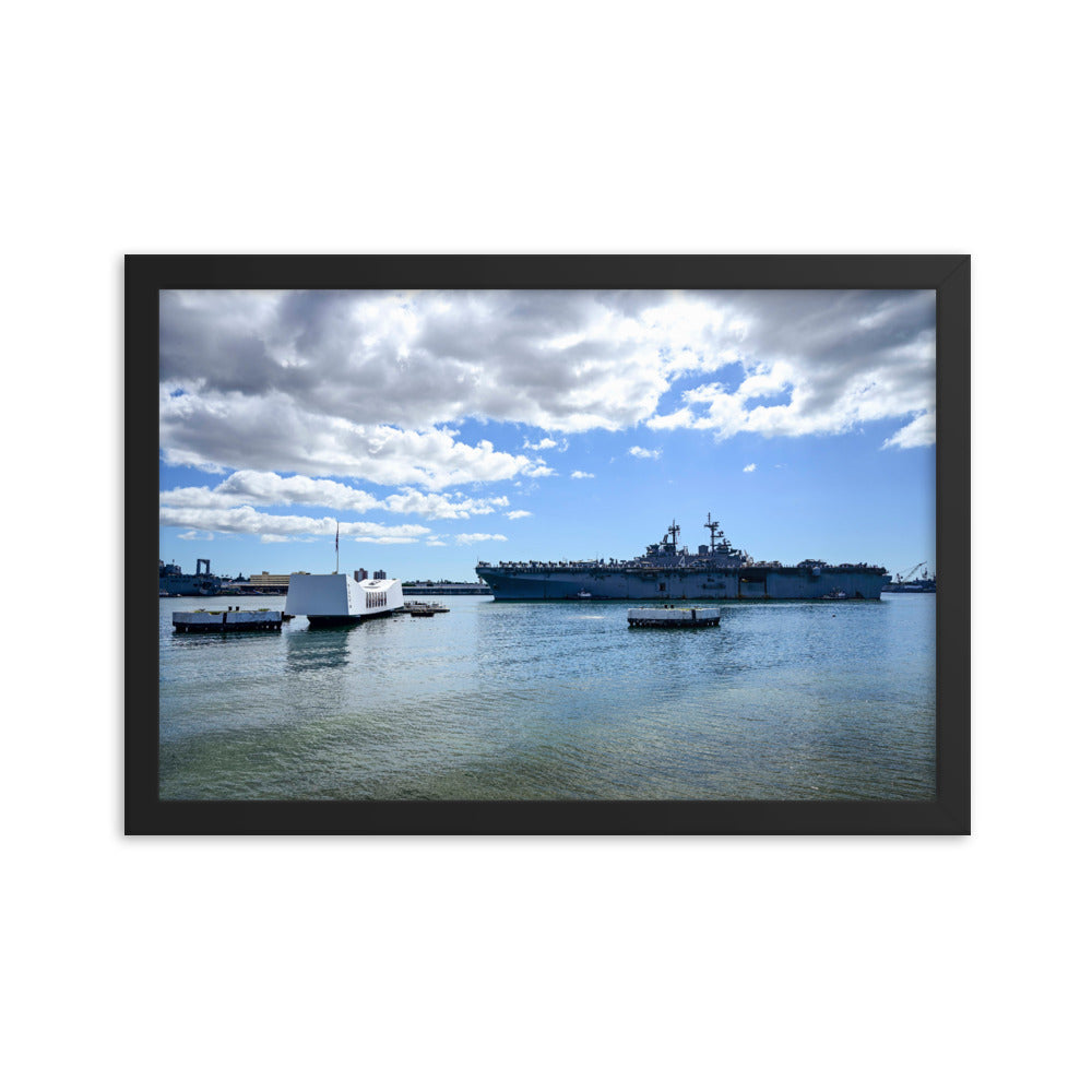 USS Boxer (LHD-4) Framed Ship Photo