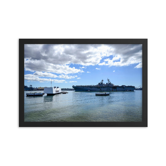 USS Boxer (LHD-4) Framed Ship Photo