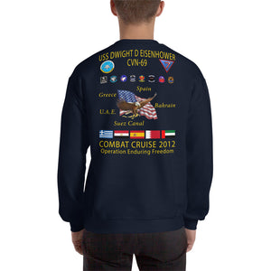 USS Dwight D. Eisenhower (CVN-69) 2012 Cruise Sweatshirt