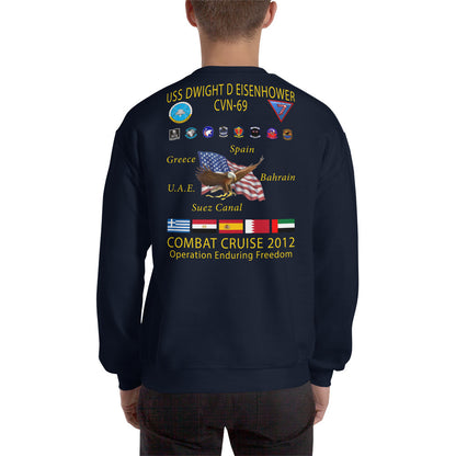 USS Dwight D. Eisenhower (CVN-69) 2012 Cruise Sweatshirt
