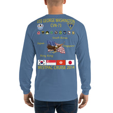 Load image into Gallery viewer, USS George Washington (CVN-73) 2014 Long Sleeve Cruise Shirt