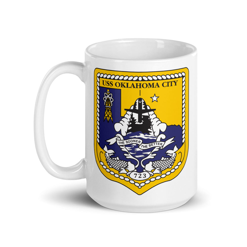 USS Oklahoma City (SSN-723) Ship's Crest Mug