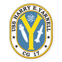 Load image into Gallery viewer, USS Harry E. Yarnell (CG-17) Ship&#39;s Crest Vinyl Sticker