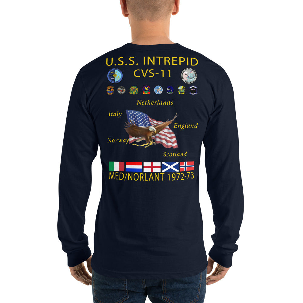 USS Intrepid (CVS-11) 1972-73 Long Sleeve Cruise Shirt