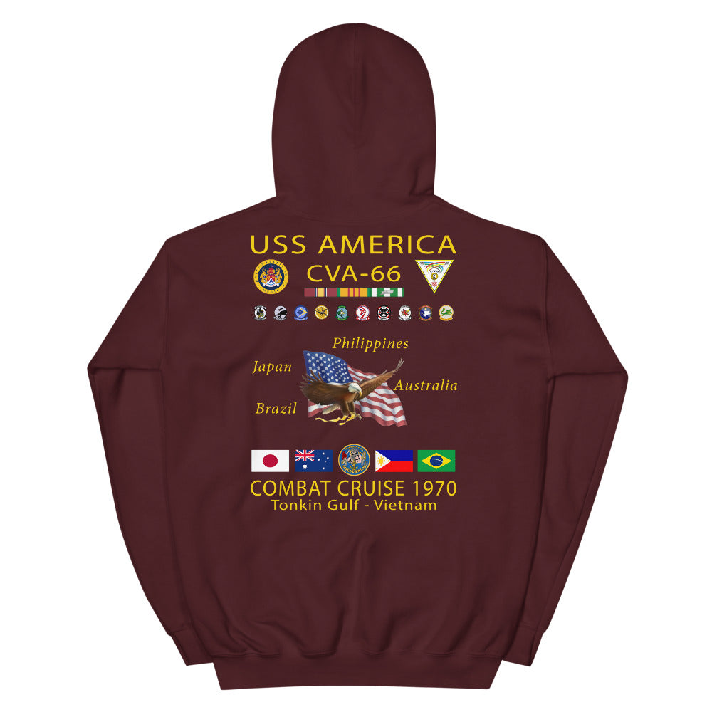USS America (CVA-66) 1970 Cruise Hoodie