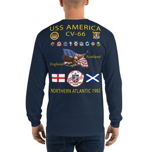 USS America (CV-66) 1982 Long Sleeve Cruise Shirt