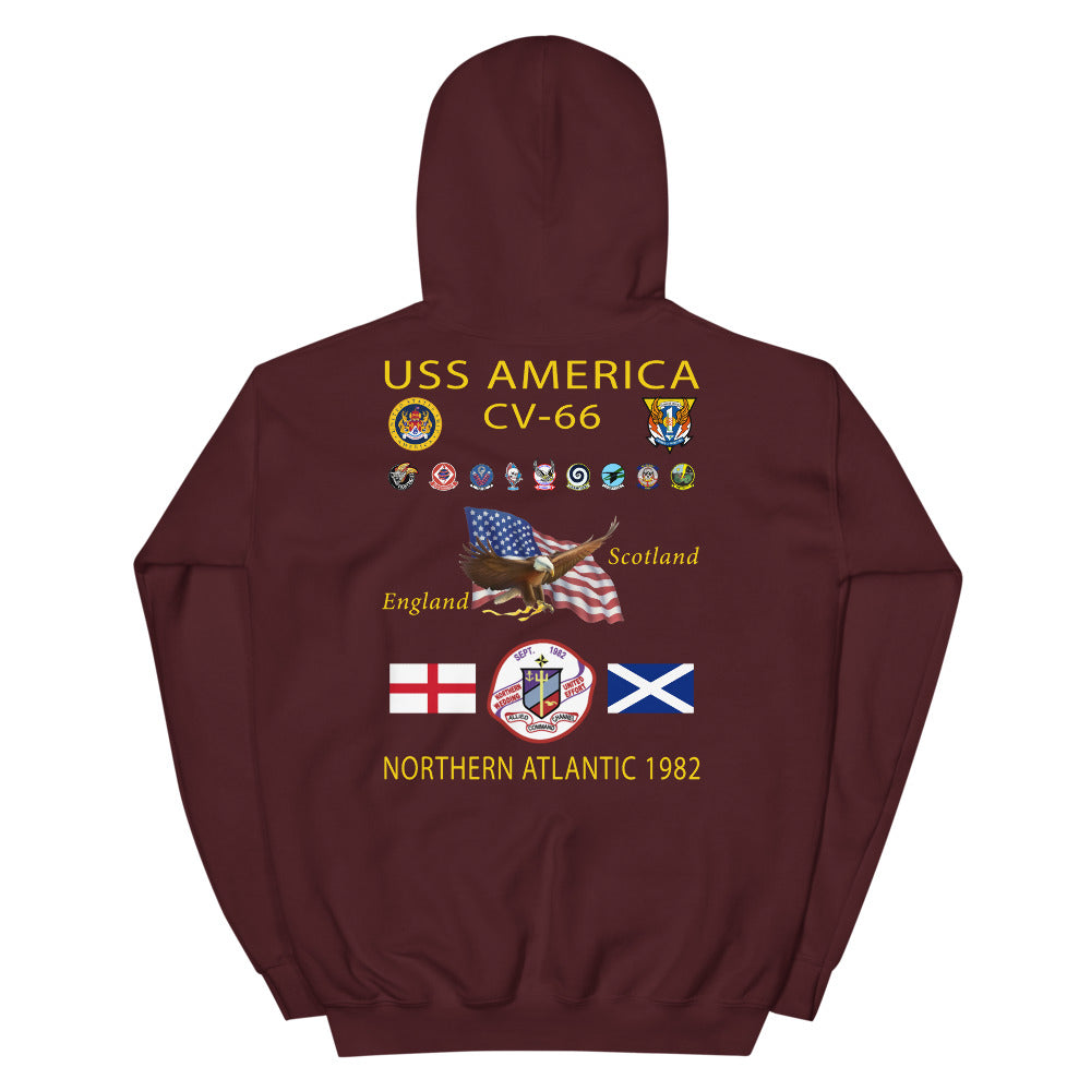 USS America (CV-66) 1982 Cruise Hoodie