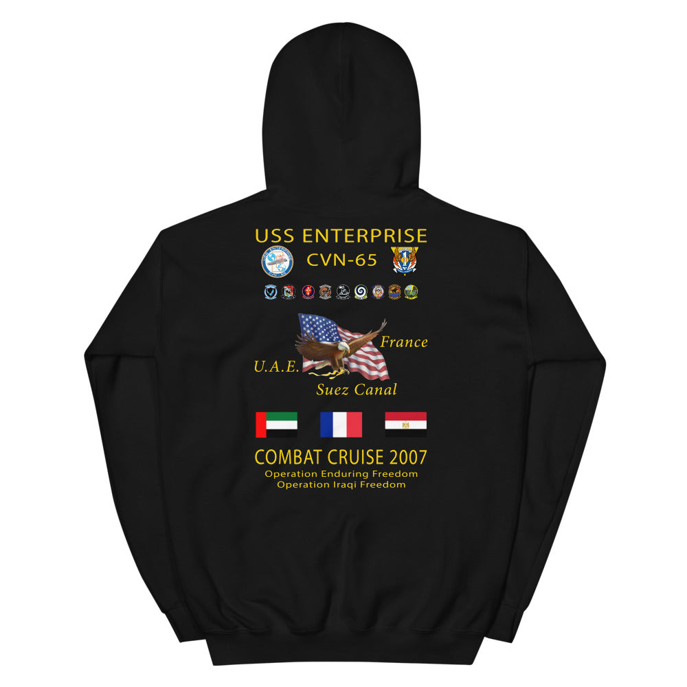 USS Enterprise (CVN-65) 2007 Cruise Hoodie