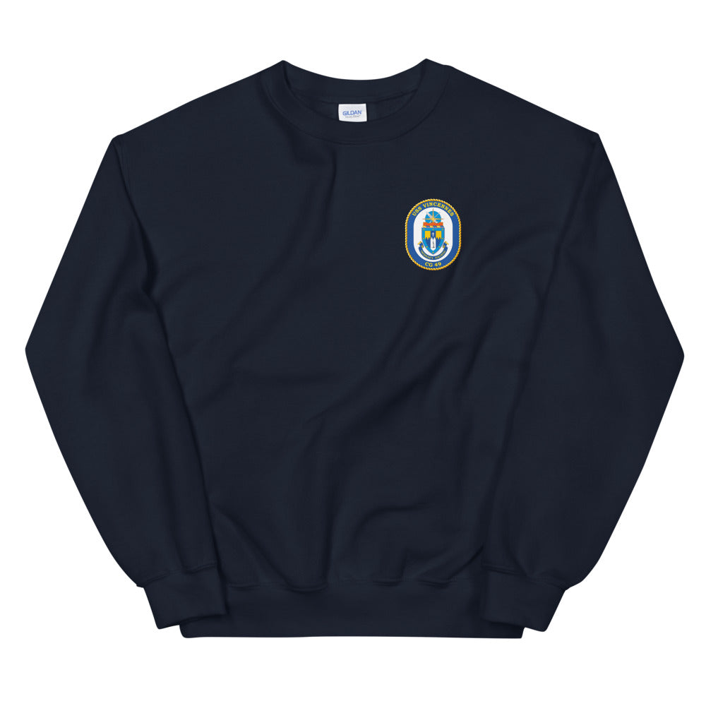 USS Vincennes (CG-49) Ship's Crest Sweatshirt