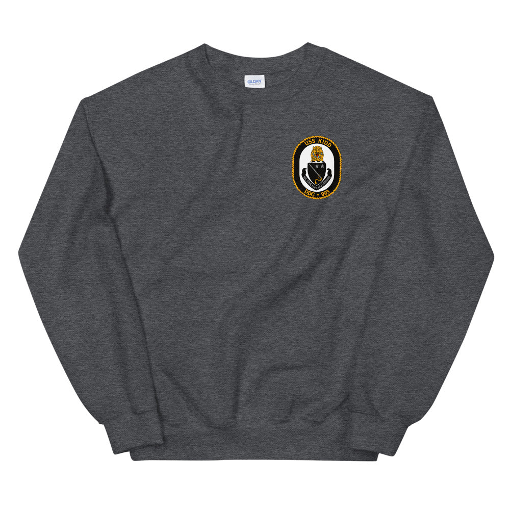 USS Kidd (DDG-993) Ship's Crest Sweatshirt