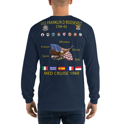 USS Franklin D. Roosevelt (CVA-42) 1960 Long Sleeve Cruise Shirt