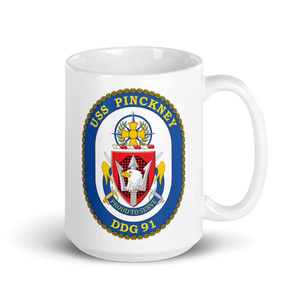 USS Pinckney (DDG-91) Ship's Crest Mug
