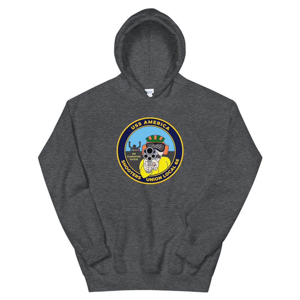 USS America (CV-66) Shooters Union Local 66 Hoodie
