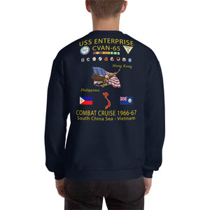 USS Enterprise (CVAN-65) 1966-67 Cruise Sweatshirt