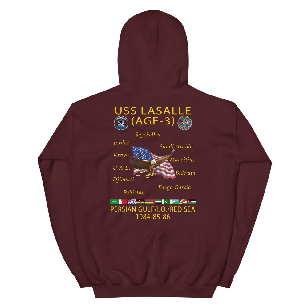 USS LASALLE (AGF-3) Custom Cruise Hoodie