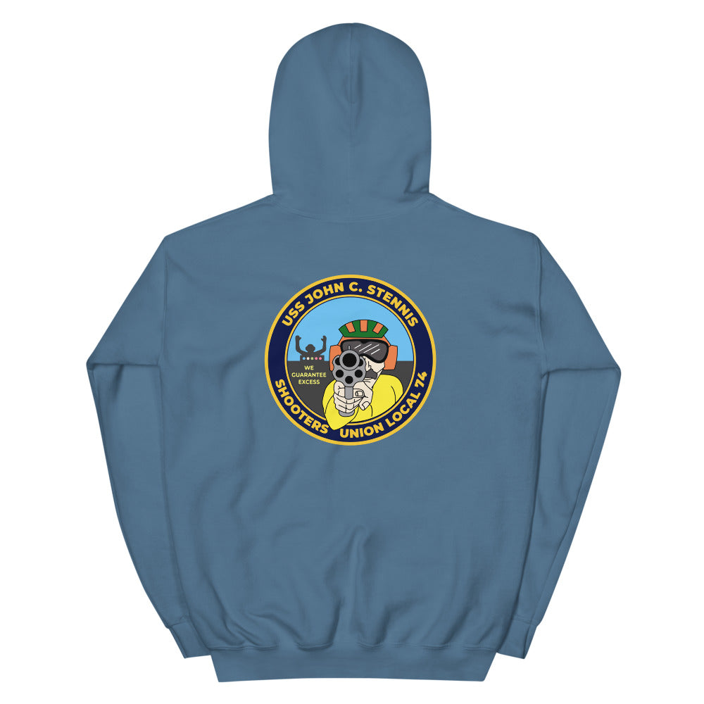 USS John C. Stennis (CVN-74) Shooters Union Local 74 Hoodie