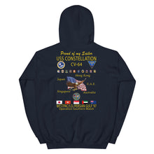 Load image into Gallery viewer, USS Constellation (CV-64) 1997 Cruise Hoodie - FAMILY