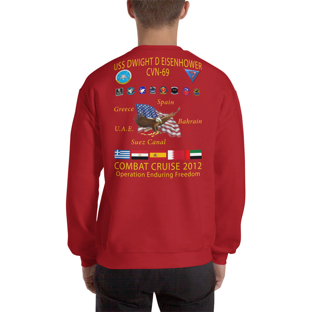 USS Dwight D. Eisenhower (CVN-69) 2012 Cruise Sweatshirt