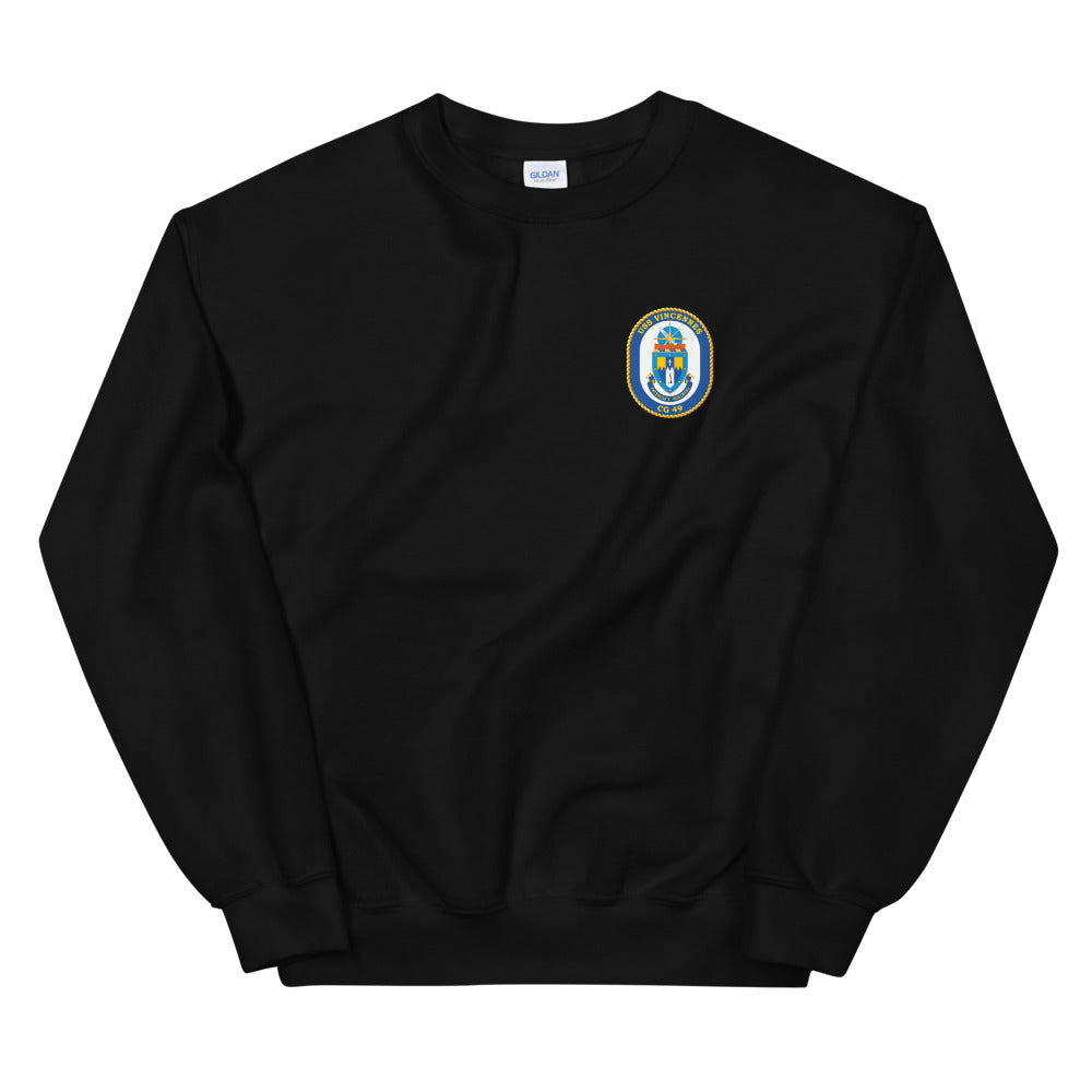 USS Vincennes (CG-49) Ship's Crest Sweatshirt