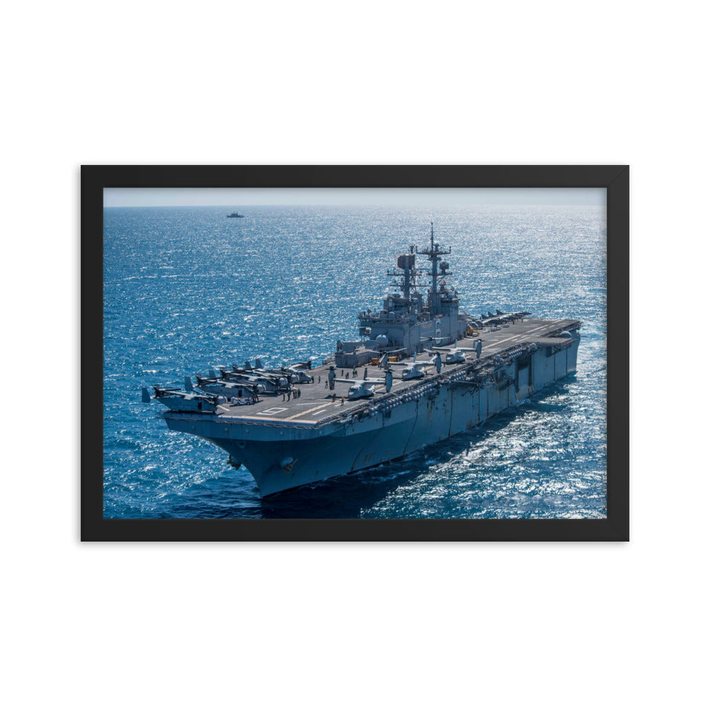 USS Bonhomme Richard (LHD-6) Framed Ship Photo