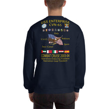 Load image into Gallery viewer, USS Enterprise (CVN-65) 2003-04 Cruise Sweatshirt