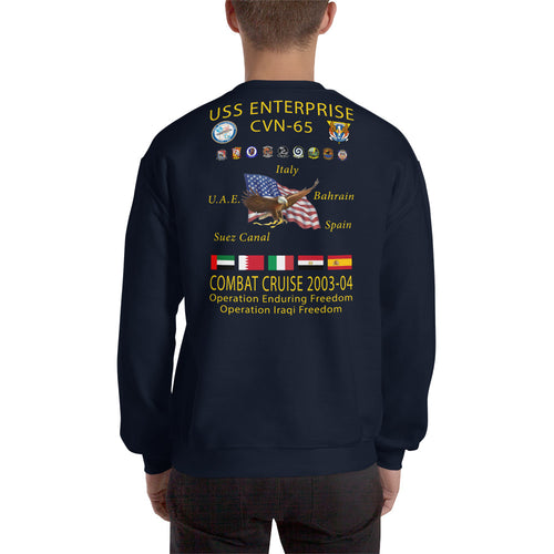 USS Enterprise (CVN-65) 2003-04 Cruise Sweatshirt