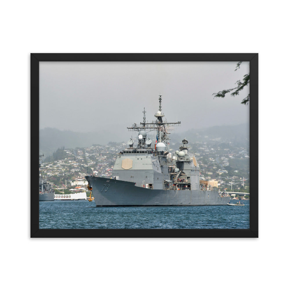 USS Port Royal (CG-73) Framed Ship Photo - Pearl Harbor